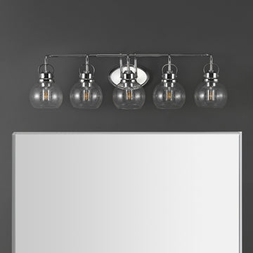 Shirley Metal/ Bubbled Glass Vanity Light - JONATHAN Y